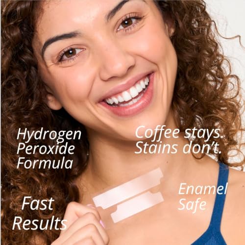 THE Strips™ by Expertwhite - Teeth Whitening Strips – 12% Hydrogen Peroxide, 30-Minute Treatment. Stay-in-Place Technology, Enamel Safe, pH Balanced, 28 Strips (14-Treatments). One Month Supply.