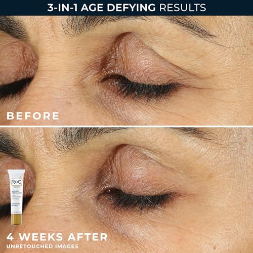 RoC Clinical Mini Retinol Anti-Aging Skincare Routine Kit with Line Smoothing Eye Cream, Serum Capsules, and Max Hydration Face Cream for Wrinkles and Dark Circles