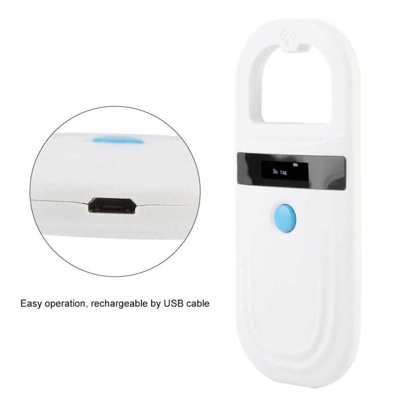 Pet ID Reader, Rechargeable Pet Microchip Scanner Pet Chip ID Scanner Animal Handheld Reader Pet Tag Display for ISO 11784/11785, FDX-B and EMID, Pet Tag Scanner for Animal - BeesActive Australia