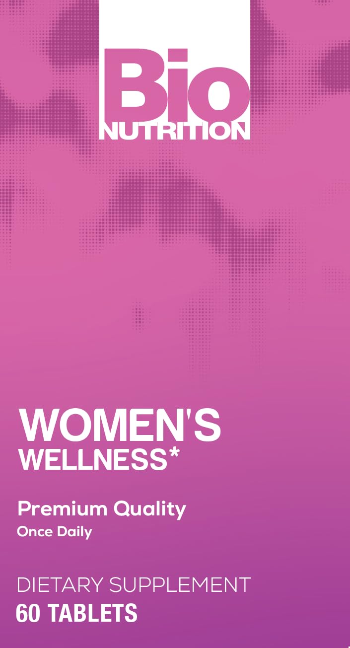 Bio Nutrition Women Wellness Tabs, 60 Count Unflavored 60 Count (Pack of 1)