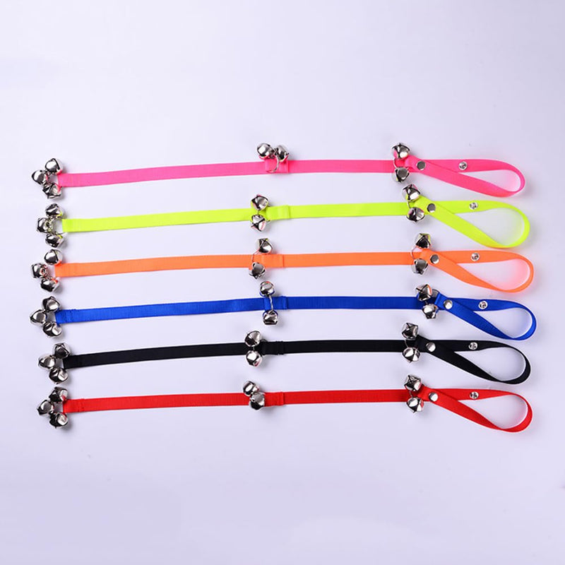 Weimostar Hot Pink Dog Bells to Go Outside, Adjustable Dog Door Bell, Puppy Training Bell for Dogs to Ring to Go Potty, Dog Doorbell with 7 Extra Loud Bells for XS Small Medium Large Dogs One Size - BeesActive Australia