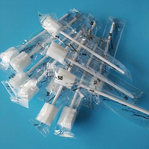 Oral Mouth Swabs Sponge- Untreated and Unflavored for Baby & Elderly Oral Cleaning White 150 Counts