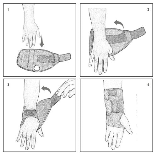 Hely Weber Modabber Wrist Orthosis Brace for Left Wrist, Black