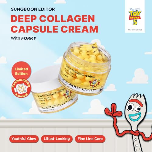 SUNGBOON EDITOR Deep Collagen Retinol Capsule Cream TOY STORY 5 EDITION, 1.69 fl oz Retinol(Toy Story 5)