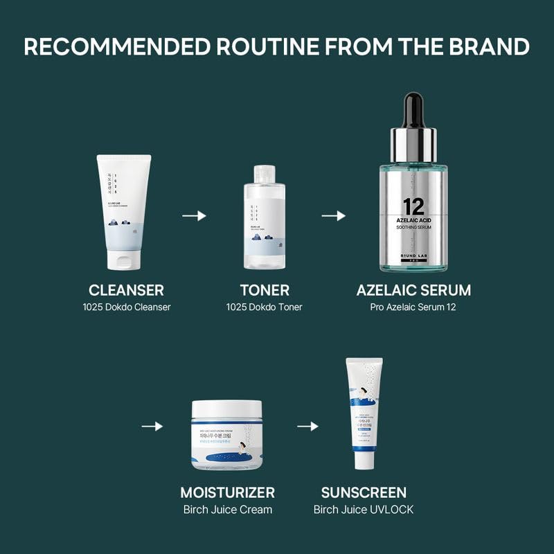 ROUND LAB Azelaic Acid 12 Soothing Serum, 1.01 Fl Oz