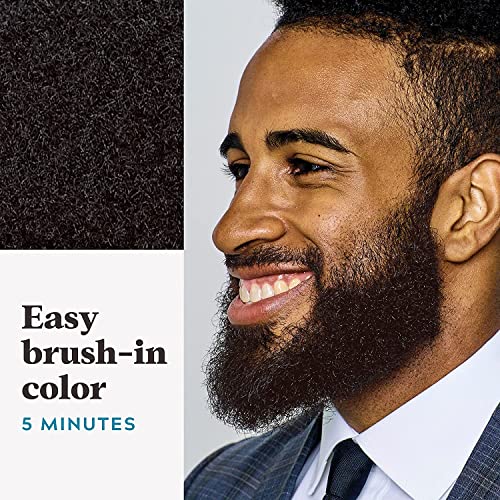 JUST FOR MEN Mustache & Beard Dye, Keratin, Rich Dark Brown M-47 (3 Pack) 1 Count (Pack of 3)