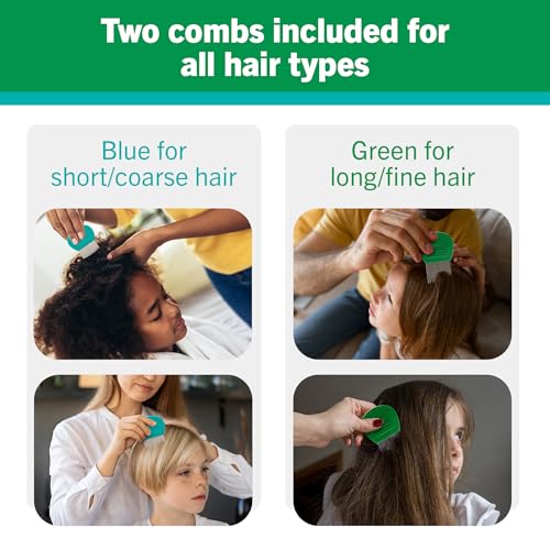 LiceGuard Lice Comb Kit, 2 x Stainless Steel Nit Combs, 1 x Magnifying Pick