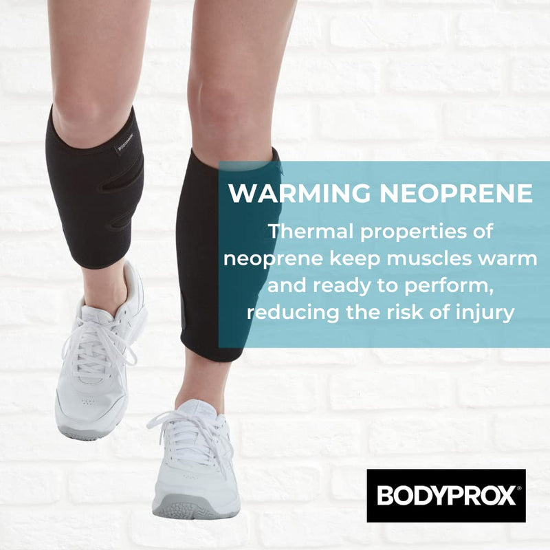 Bodyprox Calf Support Brace 2 Pack, Adjustable Shin Splint Compression Calf Wrap One Size