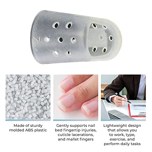 Brace On 8 Piece STAX Finger Splint Kits, 30-Count Set Clear Colored