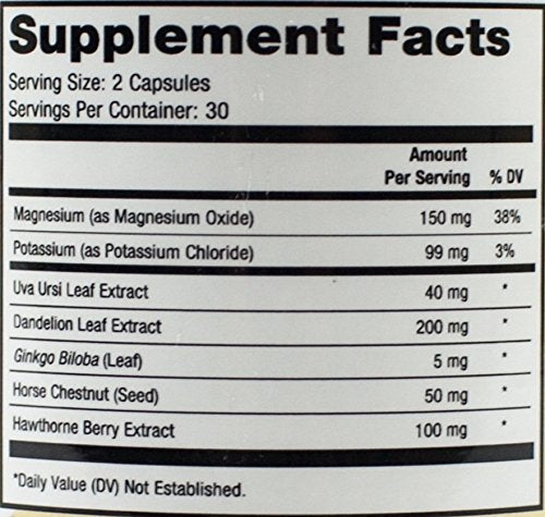 Capisette Water Retention Support - Reduces Swollen Feet, Ankles, and Legs - Reduce Swelling & Fluid Retention from Edema. Includes: Potassium, Dandelion Root, & More- Dietary Supplement (60 capsules) - BeesActive Australia