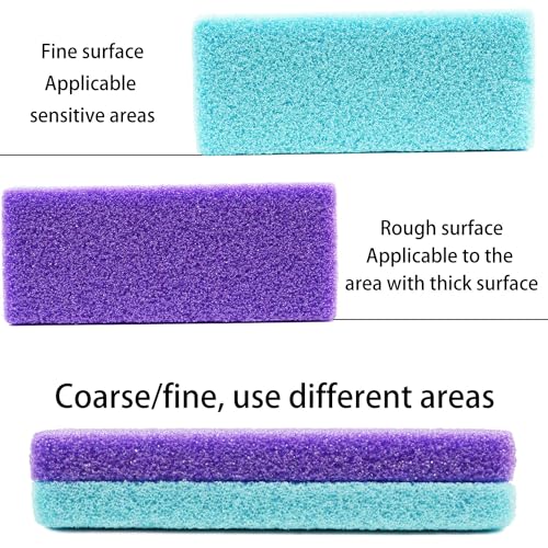 NYQIUGER 6Pcs Professional Pedicure Foot Pumice Stone for Feet Skin Callus Remover and Scrubber for Dead Skins Sided