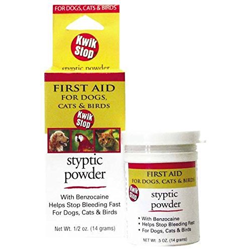 Kwik Stop Styptic Powder Dog Cat & Bird Nail Care (Kwik Stop Powder - 6 oz) Kwik Stop Powder - 6 oz - BeesActive Australia
