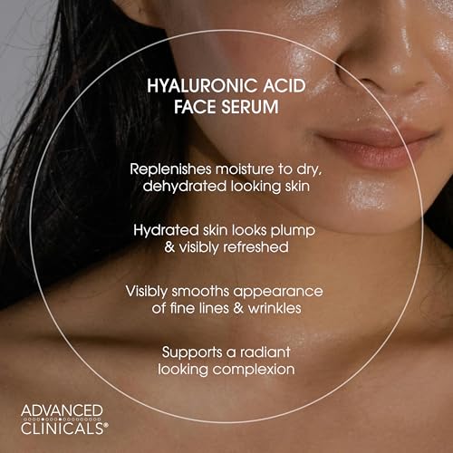 Advanced Clinicals Retinol Serum For Face + Hyaluronic Acid Moisturizer + Vitamin C Serum 3PC Skincare Set For Women & Men | Anti Aging Serums For Brightening, Firming, & Hydrating | 1.75 Fl Oz, 3pc Vitamin C + Retinol + Hyaluronic Acid