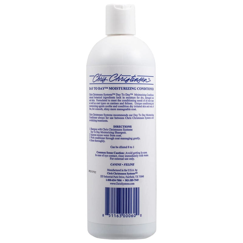 Chris Christensen Day to Day Ultra Concentrated Dog Conditioner, Makes up to 8 Bottles, Groom Like a Professional, Moisturizing, All Coat Types, for Daily Use, Made in USA, 16oz 16 oz. - BeesActive Australia