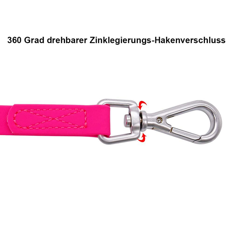 Waterproof Dog Training Leash 50FT 30FT 15FT 10FT 5FT Heavy Duty Recall Long Lead for Large Medium Small Dogs (30FT, Pink) - BeesActive Australia