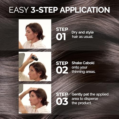 Caboki Hair Fibers for Thinning Hair – Plant-Based Powder - 30g Black