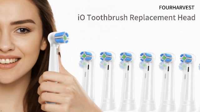 IO Toothbrush Replacement Head, Fit Oral B IO Series 2 Electric Toothbrushe 6white+6black 12PCS