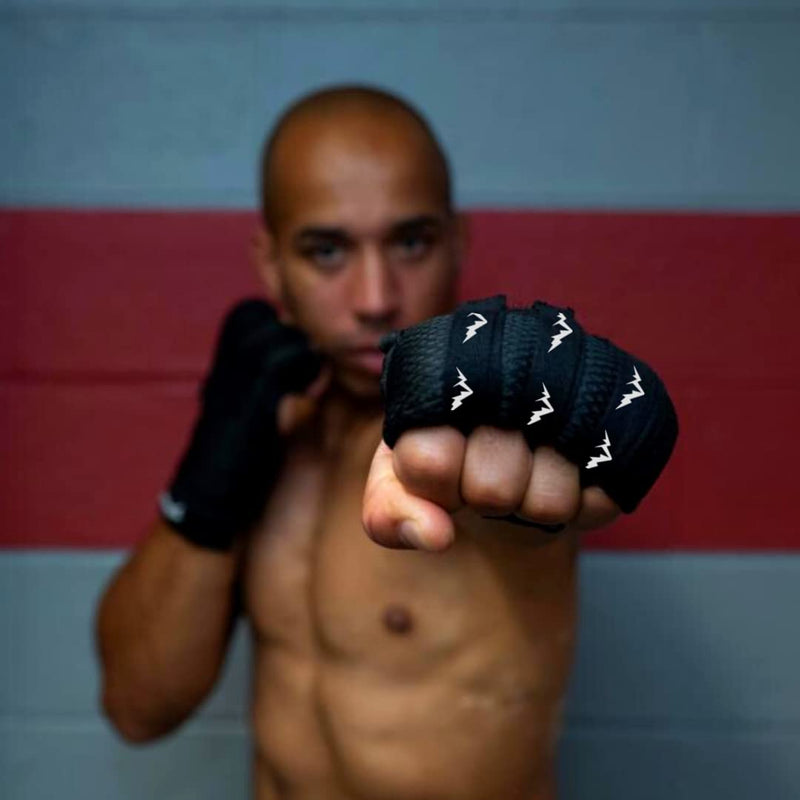 Professional underboxing gloves, extra padded, with quick tightening system, boxing bandage, boxing gloves, boxing gloves, boxing gloves, boxing band Black S-M