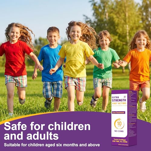 Miguelina Head Lice Treatment, Extra Strength Treats Lice&Eggs, one time All Gone, 3.38 fl oz