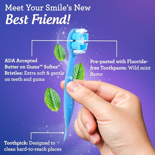 GuruNanda Bright Smile Travel Bundle – Prefilled Whitening Trays (7 Treatments) & 70ct Ready-to-Go Disposable Toothbrushes for a Whiter, Cleaner Smile Anytime, Anywhere
