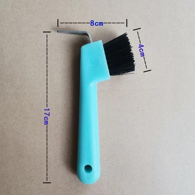 Horseshoe Brush- Horse Hoof Pick Brush with Soft Touch Rubber Handle- Horse Pick Brush Horse Grooming Tools- Portable Hoofpick- Hoof Care and Claw Care for Horse Sheep - BeesActive Australia