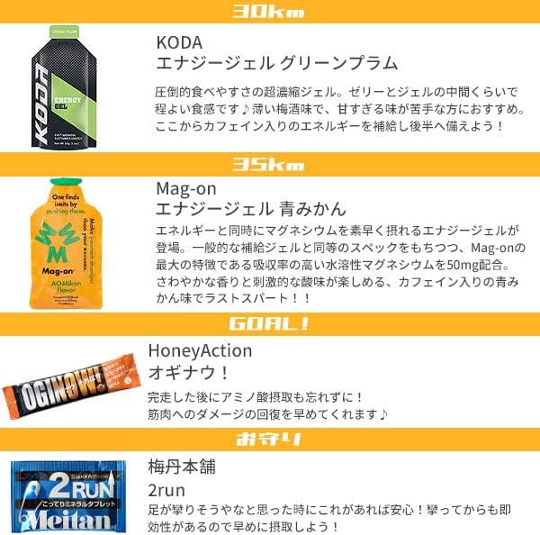 Full Marathon Completion Set ver.4 Marathon Supplementary Food Training Run Behavioral Food Energy Jelly Running Beginner Energy Supply Magon Honey Action 2run Coda Athlete Tune - BeesActive Australia