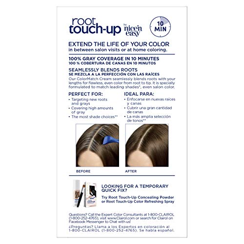 Clairol Root Touch-Up by Nice'n Easy Permanent Hair Dye, 5A Medium Ash Brown Hair Color, Pack of 4 1.1 Fl Oz (Pack of 4)