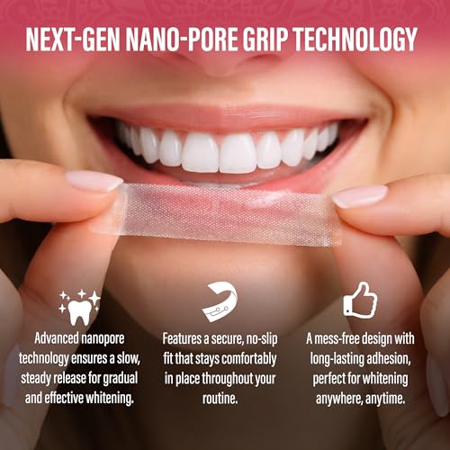 GuruNanda Sensitive Teeth Whitening Strips, Gentle & Safe, 16 Day Treatment 32 Count (Pack of 1)