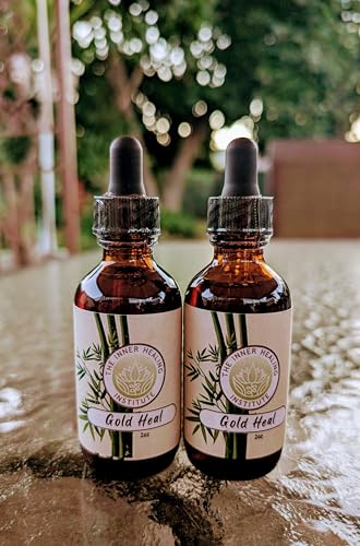 Gold Heal 2oz Tincture - Oral Drops Supplement, A Natural antibiotic for All Types of infections, Helps Speed up the Healing Process, Contains B12.