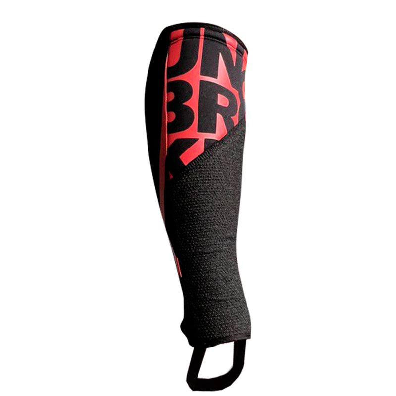 UNBROKENSHOP Shin Sleeves Pro Red 7mm Neoprene, Weightlifting, Deadlift, Rope Climb, Box Jumps for Men and Women, Single Large-X-Large