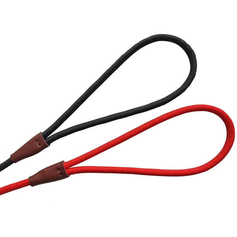 BTINESFUL Slip Lead Dog Leash, Strong Nylon Rope , 1/4 & 1/2 inch Diam Dog Training Lead for Small Medium Large Dogs (1/4" * 7 FT, Black) 1/4" * 7 FT - BeesActive Australia