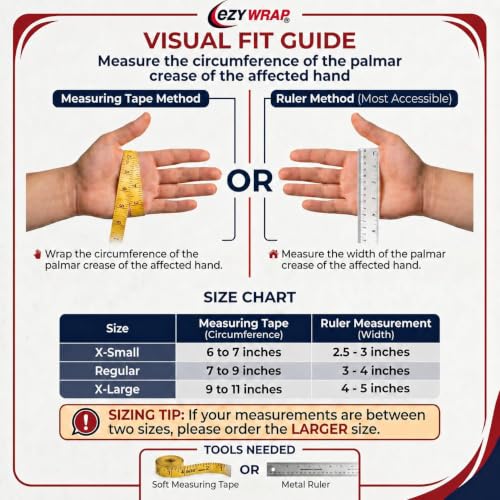 Boxer Fracture Hand Splint for 4th & 5th Metacarpals (Left Hand) Regular Left-Hand