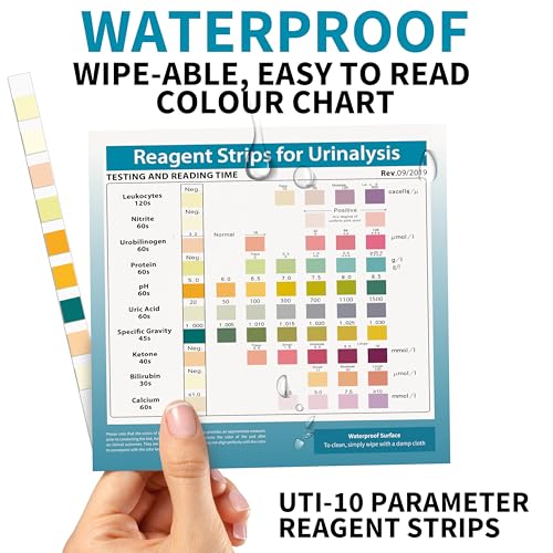 Palinoia 10-Parameter Urine Test Strips for Urinalysis, 100 Count