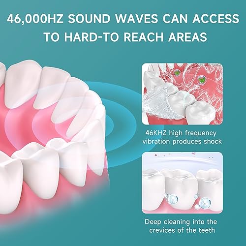 46kHz Ultrasonic Cleaner Machine Pro for Retainer, Dentures, Mouth Guard, Aligner, Whitening Trays and More