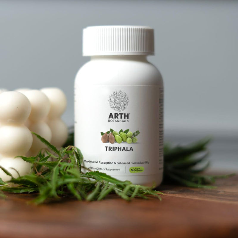 Triphala Capsules - for Daily Use, Overall Wellness - 60 Vegan Capsules for Maximum Absorption & Potency -100% Organic - BeesActive Australia