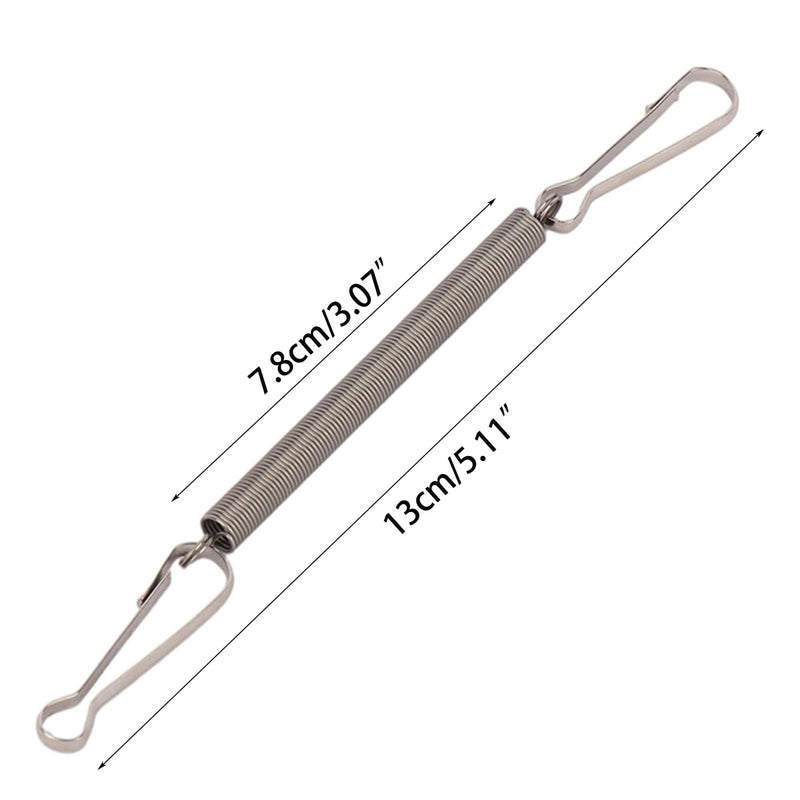 3.1in Spring with Clips Metal Springs 2 Clips Cage Accessories for Small Animal Hamster Guinea Pigs Water Dispenser Water Bottle Clip On Holder - BeesActive Australia