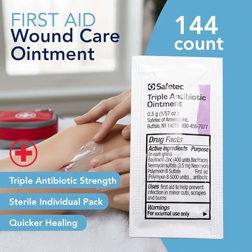 Water-Jel 2120 Bacitracin Zinc Triple Antibiotic Ointment, 0.5gm Packet (Pack of 144)