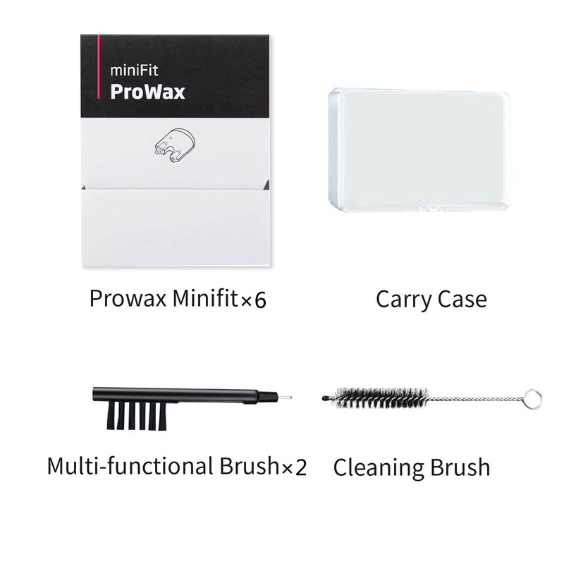 Prowax MiniFit Replacement Wax Filters - Hearing Aid Wax Guards for Oticon ProWax MiniFit Hearing Aid Supplies Cleaning Tools Included (6) 6
