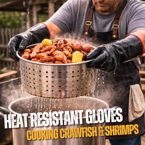 BBQ Gloves Heat Resistant for Cooking & Pitmasters, Grilling & Smoker Meat