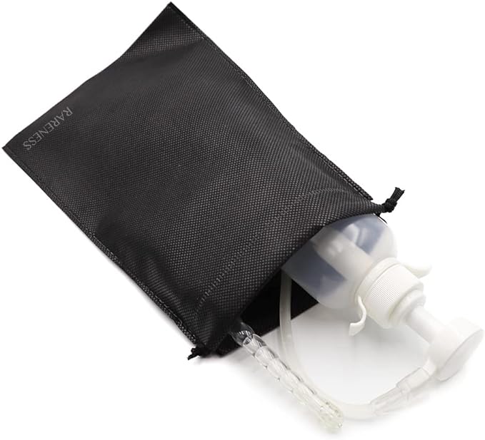 RARENESS Cleansing Pump, 10.1 fl oz (300 ml) (1 60 cm tube, 3 replacement heads, storage drawstring bag), Multi-purpose cleaning device, manual pump type, delicate zone care - BeesActive Australia