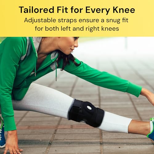 BraceUP Hinged Knee Brace Support for Knee Pain - Maximum Support and Comfort for ACL/PCL Injuries, Meniscus Tears, Arthritis (L/XL) L/XL