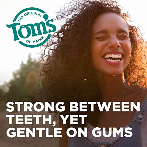 Tom's of Maine Naturally Waxed Anti-Plaque Flat Floss Spearmint 32 Yards (Pack of 5)