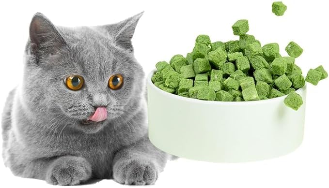 Meowly 110g Cat Grass Treats for Teeth Cleaning and Hairball Removal, Natural Dried Cat Grass Teething Stick Snacks for Cats 3.8 Ounce (Pack of 1)
