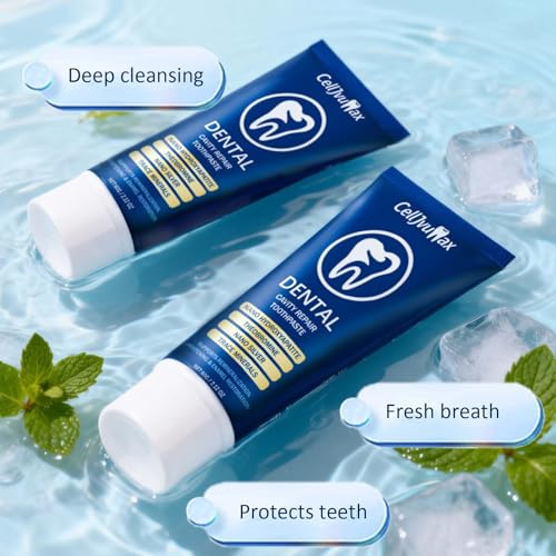 Enamel Repair Toothpaste for Cavity Protection, Transparent Gel to Strengthen Teeth and Support Gum Health, Daily Dental Care for Oral Hygiene (02) 2