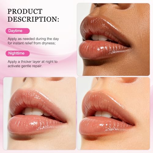 PHA 5% Exfoliating Lip Serum – Gentle Overnight Lip Exfoliator & Hydrating Lip Treatment for Soft, Smooth, Healthy-Looking Lips – For Women with Dry, Flaky Lips in Daily Skincare Routine