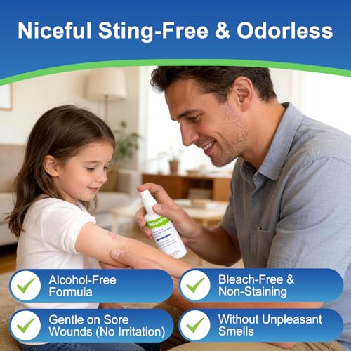 First Aid Antiseptic Spray Sting-Free Wound Cleanser 2.7fl oz(Pack of 2) 2.7 Fl Oz(Pack of 2)