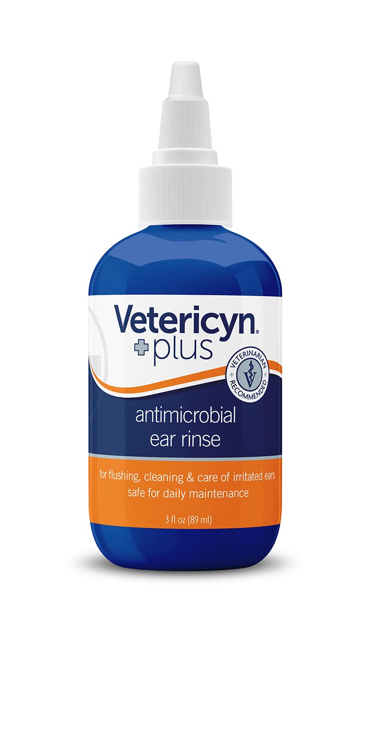 Vetericyn Plus Dog Ear Rinse | Dog Ear Cleaner to Soothe and Relieve Itchy Ears, Safe for Cat Ears, Rabbit Ears, and All Animal's Ear Problems. 3 Ounces - BeesActive Australia