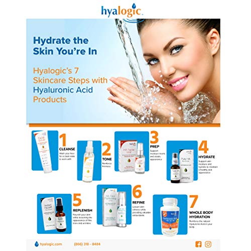Hyalogic Rose Toner - Alcohol-Free Facial Toner with Hyaluronic Acid & Aloe Vera - Amazing Face Astringent for All Skin Types - Facial Toner to Boost Brightness & Softness (4 fl oz)