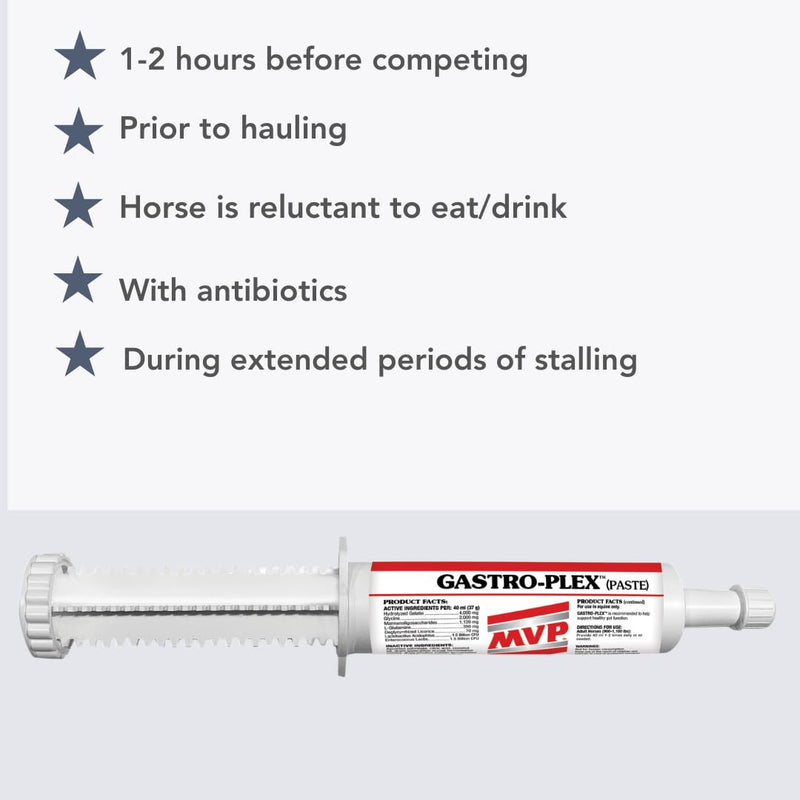 MVP Gastro-Plex Paste (2 dose tube) Gastric Stress Relief Paste for Horses