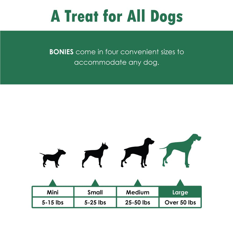 BONIES Natural Calming Formula Regular-Sized Single Bone for Dogs Over 50 LBS - Natural Dog Treats - Healthy Teeth & Fresh Breath - Low Calories - Chicken Flavor - 1 Bone - BeesActive Australia
